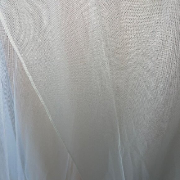 Tadashi Vintage Women Scarf One Size White Mesh Knit Casual - Picture 6 of 7